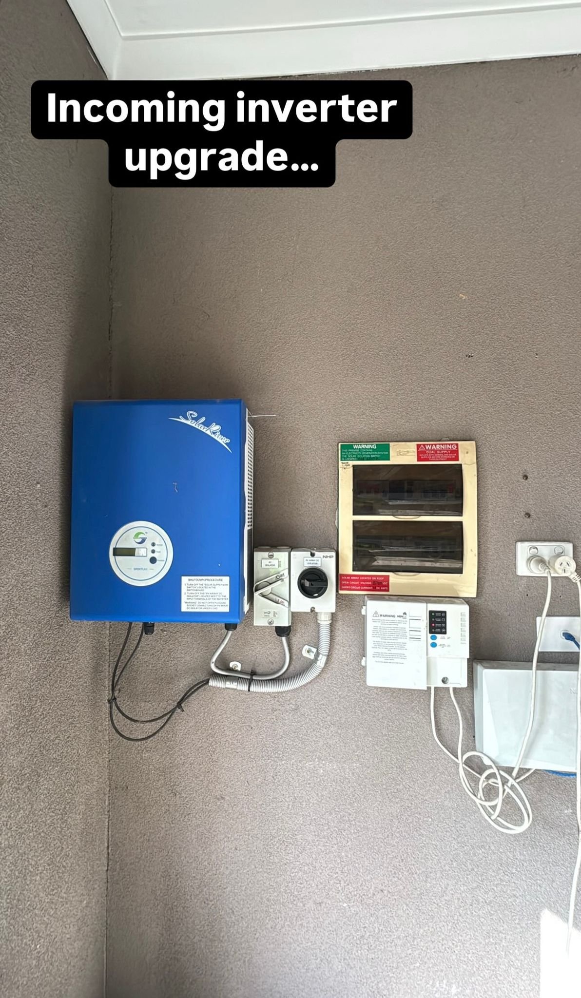 Inverter upgrade before and afters